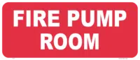 Fire Pump Room Sign F14126