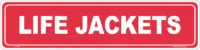 Life Jackets Location sign   IN16291