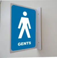 Gents Toilet Projection Wall Sign       IN16288