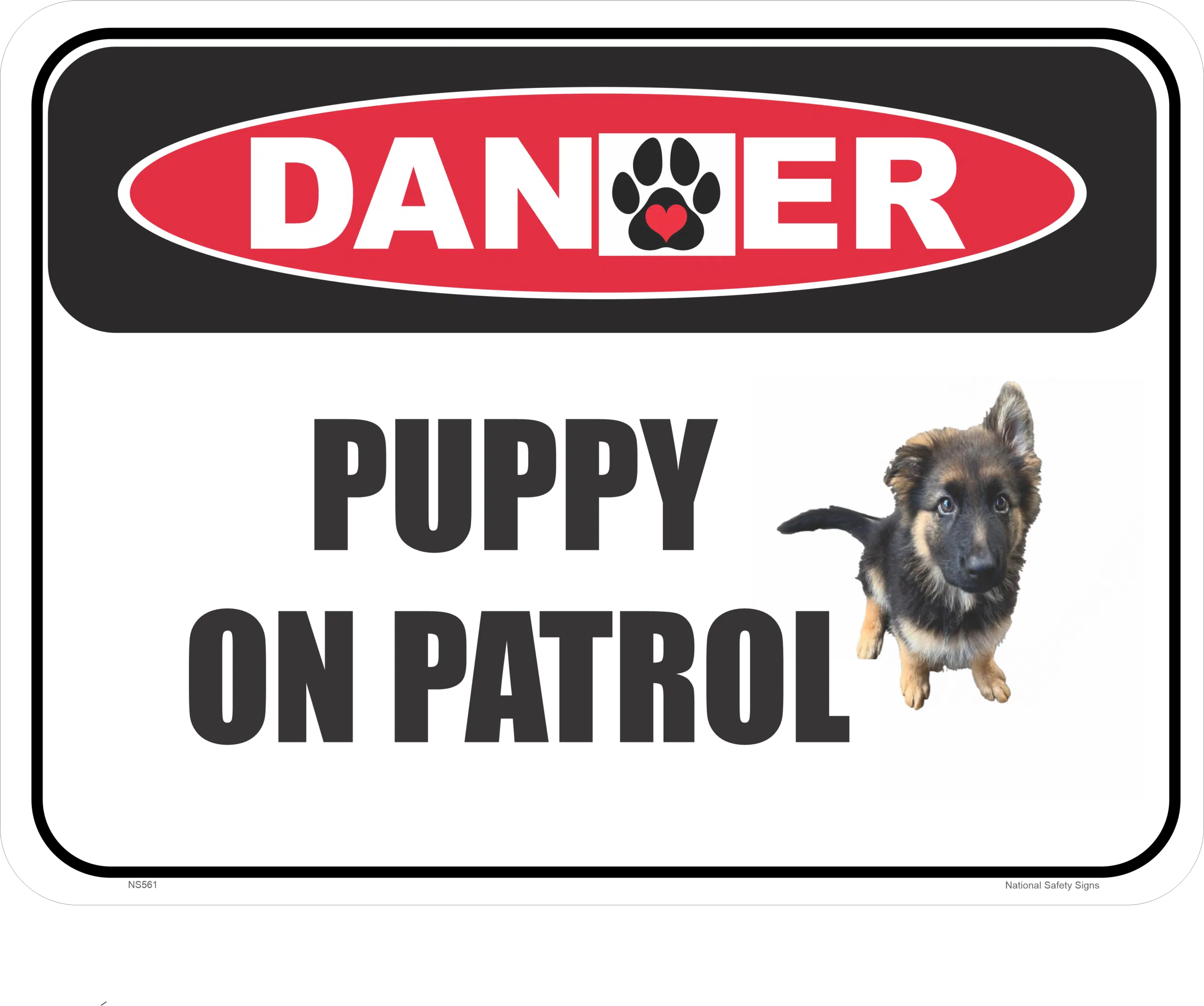 Novelty Puppy Patrol sign    NS561