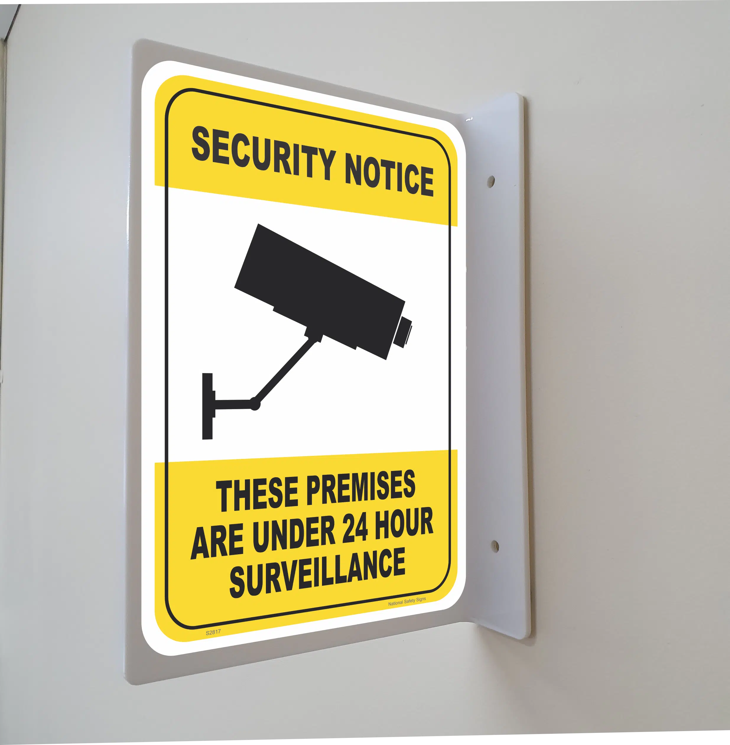24Hr Surveillance Projection Wall Sign S28109