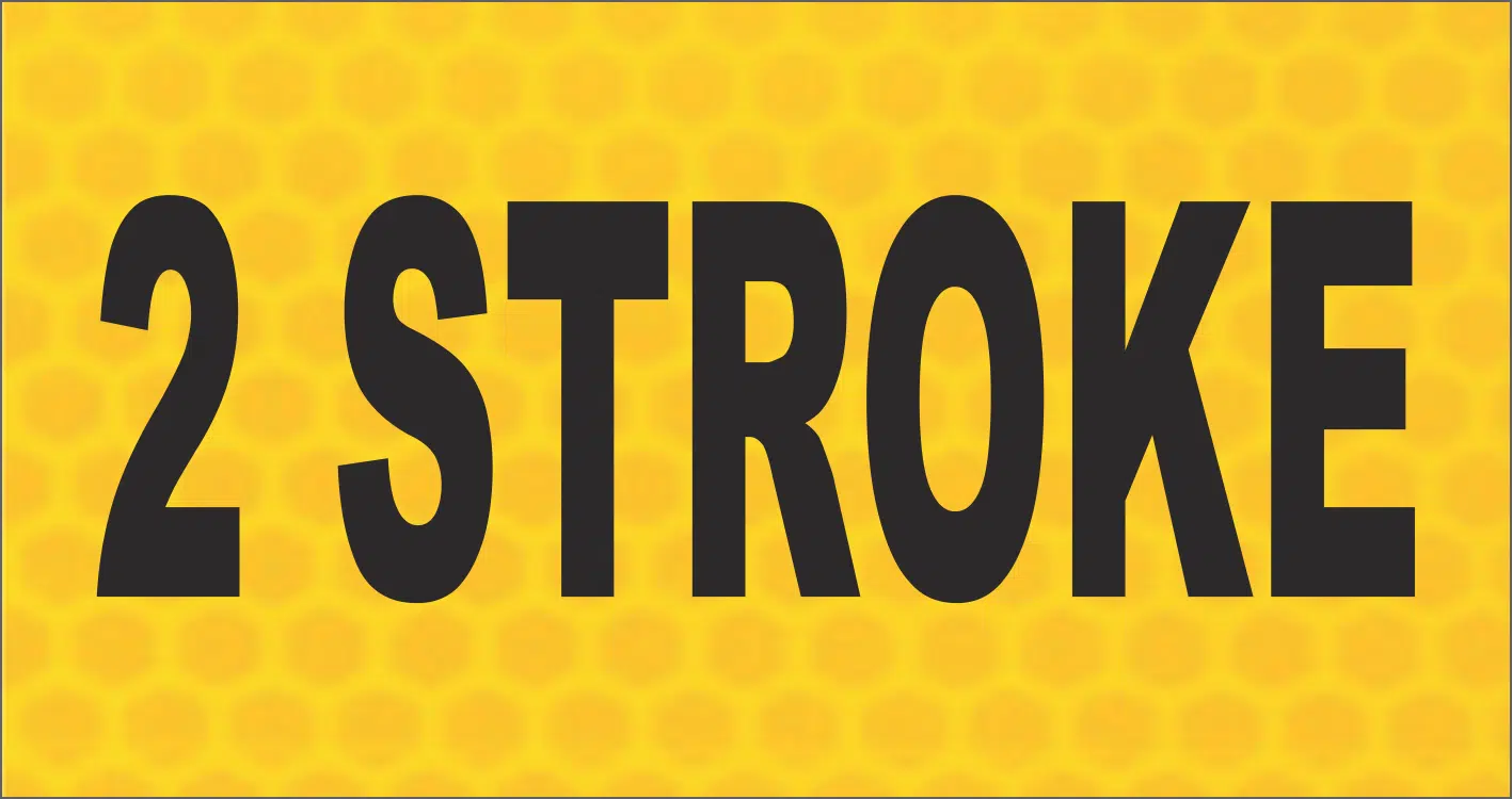 2 stroke Reflective sticker   V2666