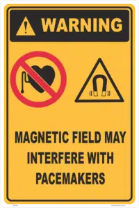 Magnetic Field Warning sign W30305