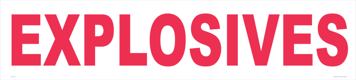 Explosive Sign