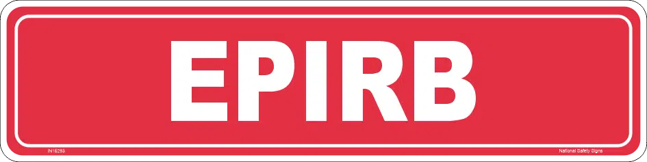 EPIRB Location sign IN16293