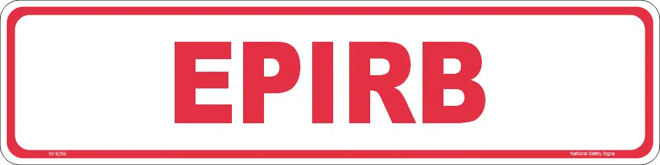 EPIRB Location sign IN16293 - Image 2
