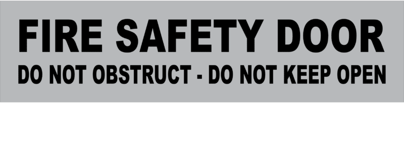 Fire Safety Door Notice    F14132 - Image 3