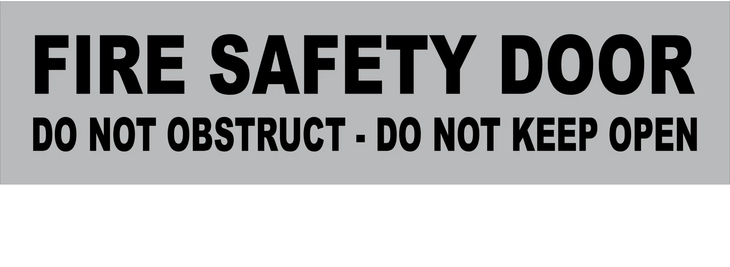 Fire Safety Door Notice    F14132 - Image 3