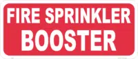 Fire Sprinkler Booster Sign F14137
