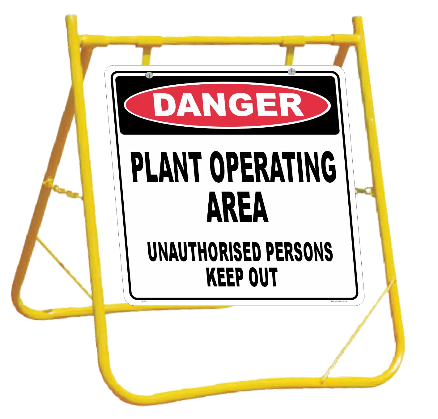 Danger Plant Operating sign with stand A40297