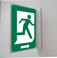 Emergency Exit Projection Wall Sign E12141