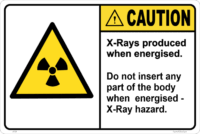 X-rays Produced when Energised sign L1729
