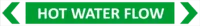 Hot Water Flow Pipe Marker PI 450131