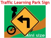 Playground Left Turn Sign CP3314