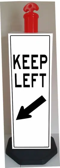 Keep Left Bollard sign B3210