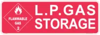 LP Gas Storage sticker H15186