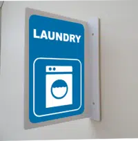 Laundry Projection Wall Sign IN16313