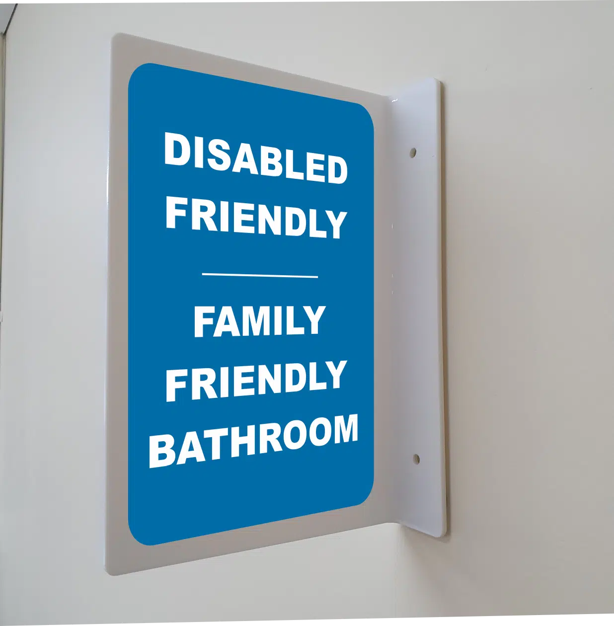 Disabled & Family Friendly Projection Wall Sign IN16314