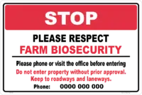 Biosecurity Sign EN32230