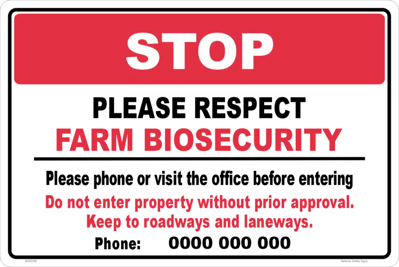 Biosecurity Sign EN32230