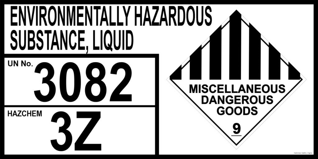 Environmentally Hazardous Substance National Safety Signs