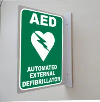 AED Projection Acrylic Sign IN16317