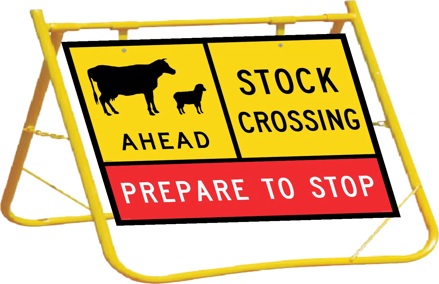 Stock Crossing  Sign with Stand A400300