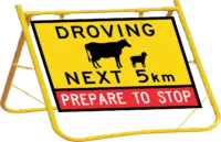 Droving Sign with Stand Combo A400301