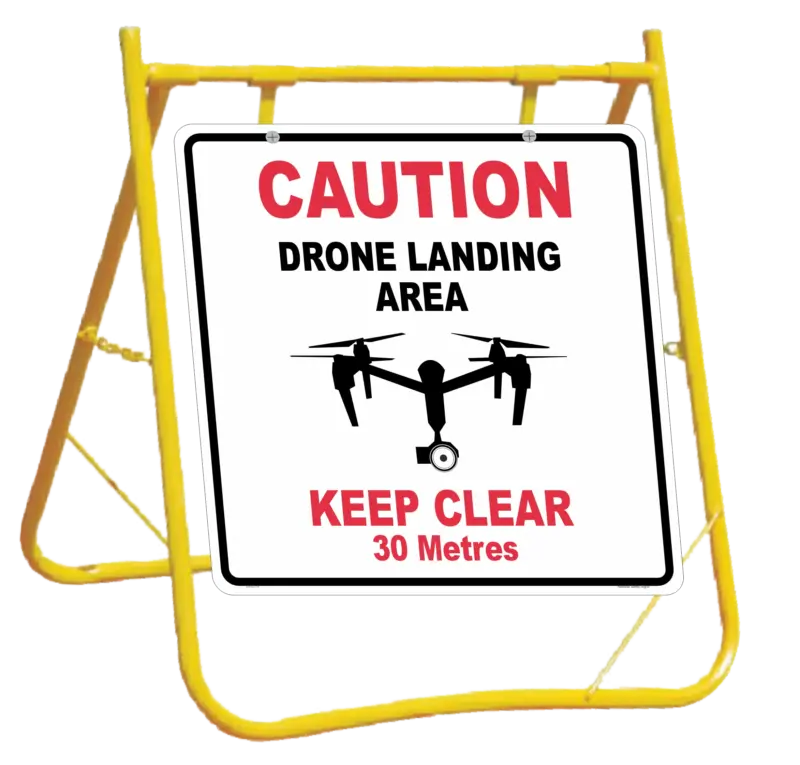 Drone Landing area Sign and Stand Combo A400318