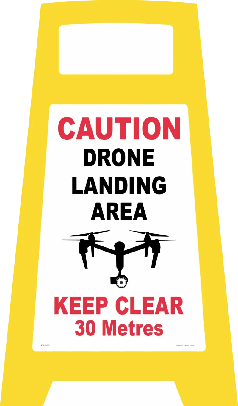 Drone Landing Area Porta Sign PB66050
