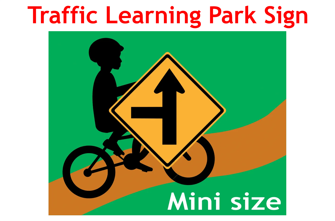 Children Playground sign Left Intersection CP3317