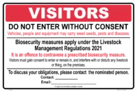 Farm Biosecurity Management Sign  EN32231