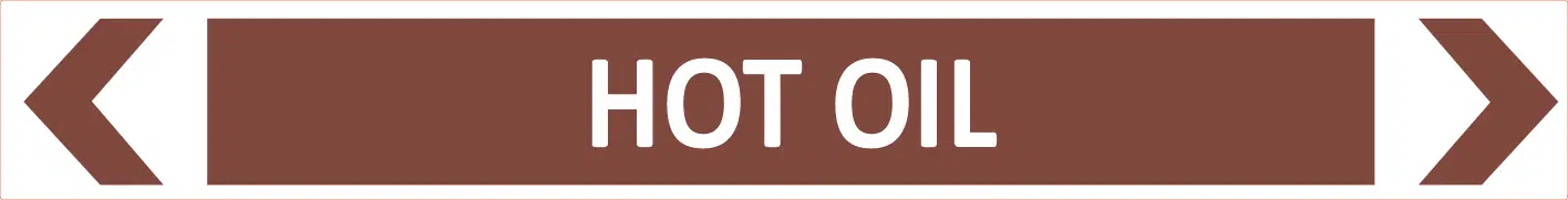 Hot Oil Pipe Marker PI 450308
