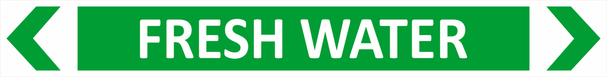 Fresh Water Pipe Marker PI 450124 - National Safety Signs