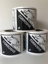 Corrosive class 8  - 500 labels per roll  H15193