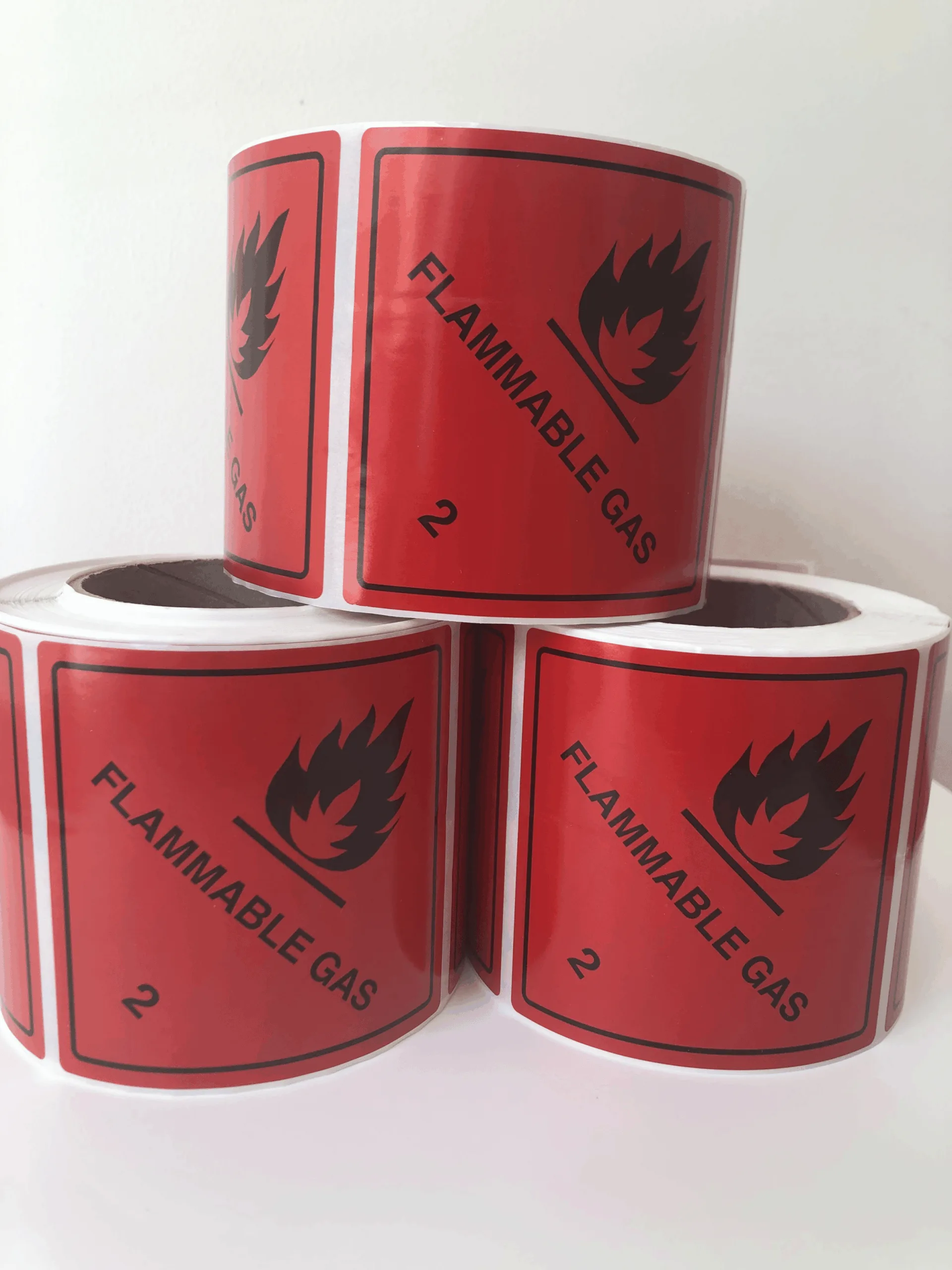 Flammable Gas Class 2 - 500 labels per roll H15191