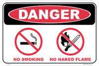 No Smoking No Naked Flame D10376