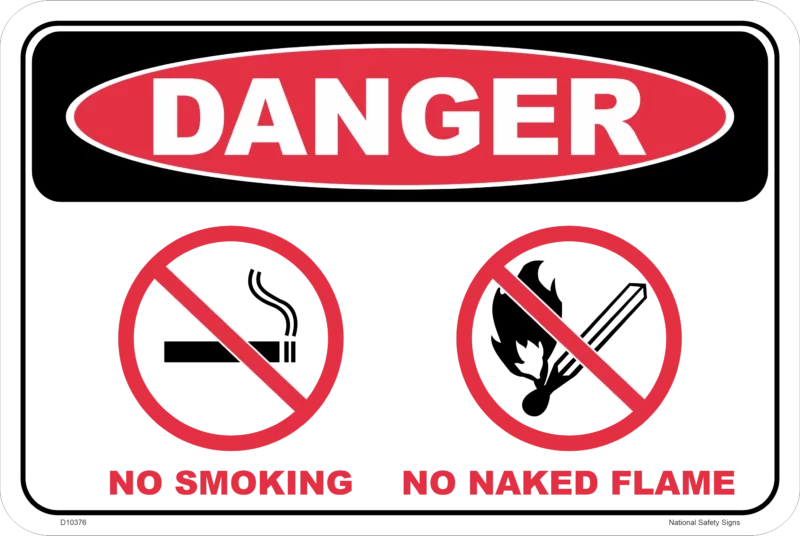No Smoking No Naked Flame D10376