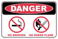 No Smoking No Naked Flame D10376