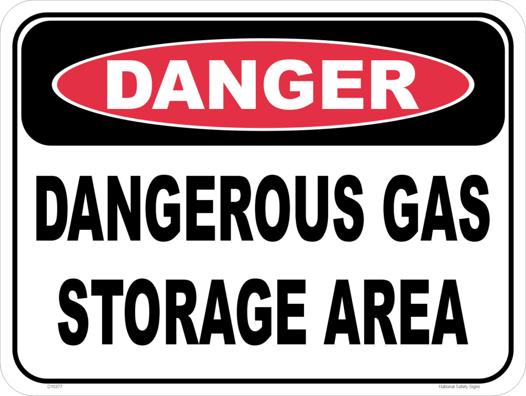 Dangerous Gas Storage Area D10377 - National Safety Signs