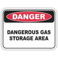 Danger dangerous gas storage area safety sign - AS1319 compliant, National Safety Signs Australia