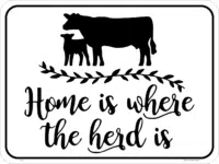 Novelty Cow Farm Sign NS560
