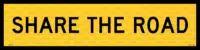 Multi Message sign Share the Road 1200 x 300  MM992