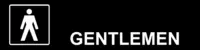 Gentlemen Toilet Acrylic Sign  IN16320