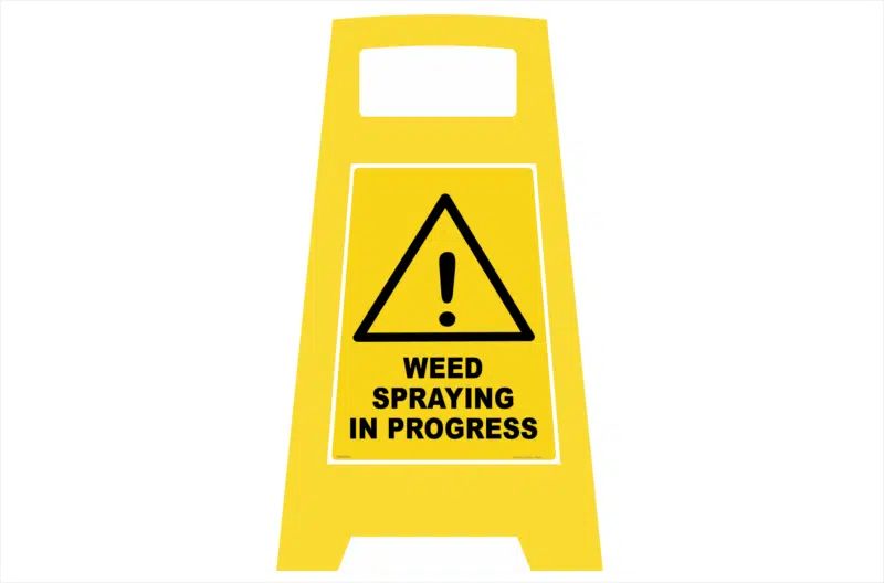 Weed Spraying in Progress Porta Sign PB66051
