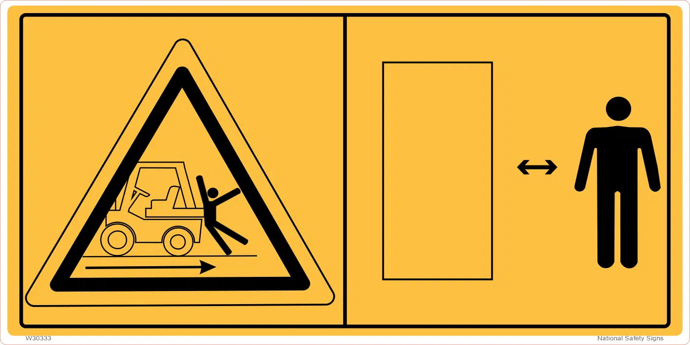 Traffic Hazard Warning Sticker W30334