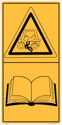 Traffic Hazard Warning Sticker W30335