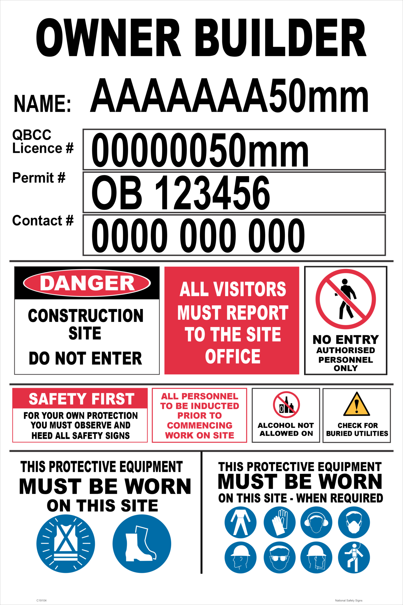 All Site Signs - National Safety Signs