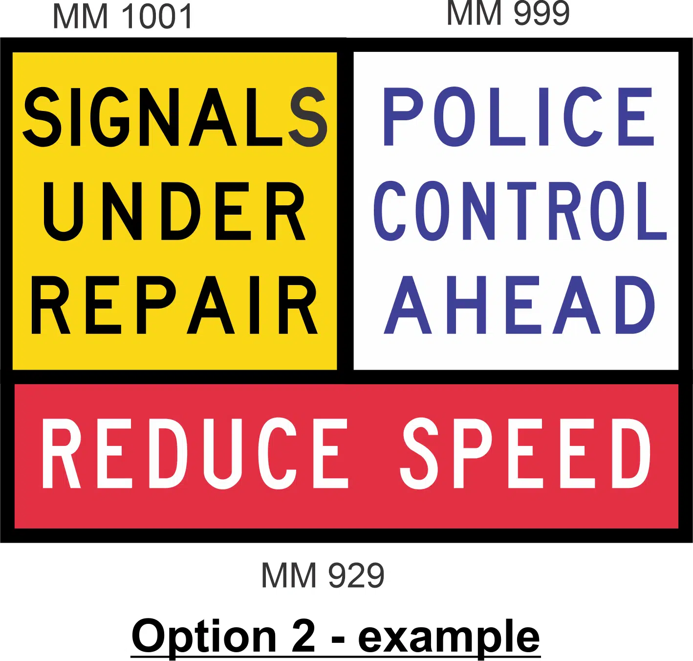 Multi Message Signals Under Repair Sign MM9101 TC1311_3A - Image 2