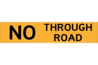 G5-10 No Through Road Street Blade 850x200mm